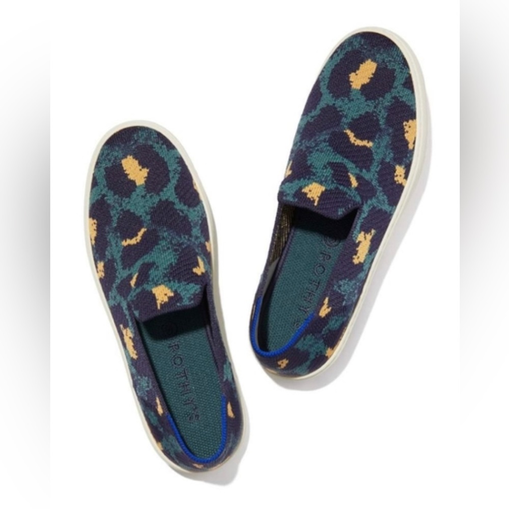 Rothy’s The Original Slip On Sneaker in Blue Spot